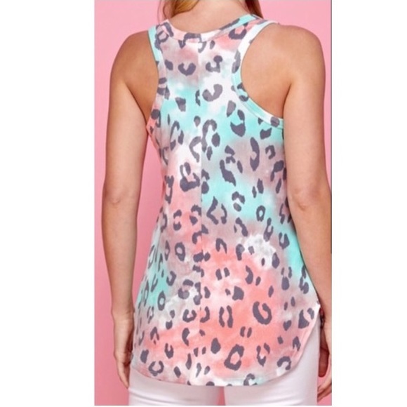 OMBRÉ MULTICOLOR ANIMAL PRINT TANK - Picture 3 of 3